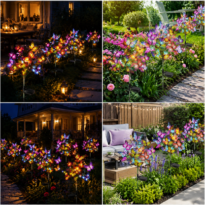 Solar Butterfly Branch Lights