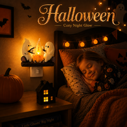 👻 Ghost Campfire Night Light