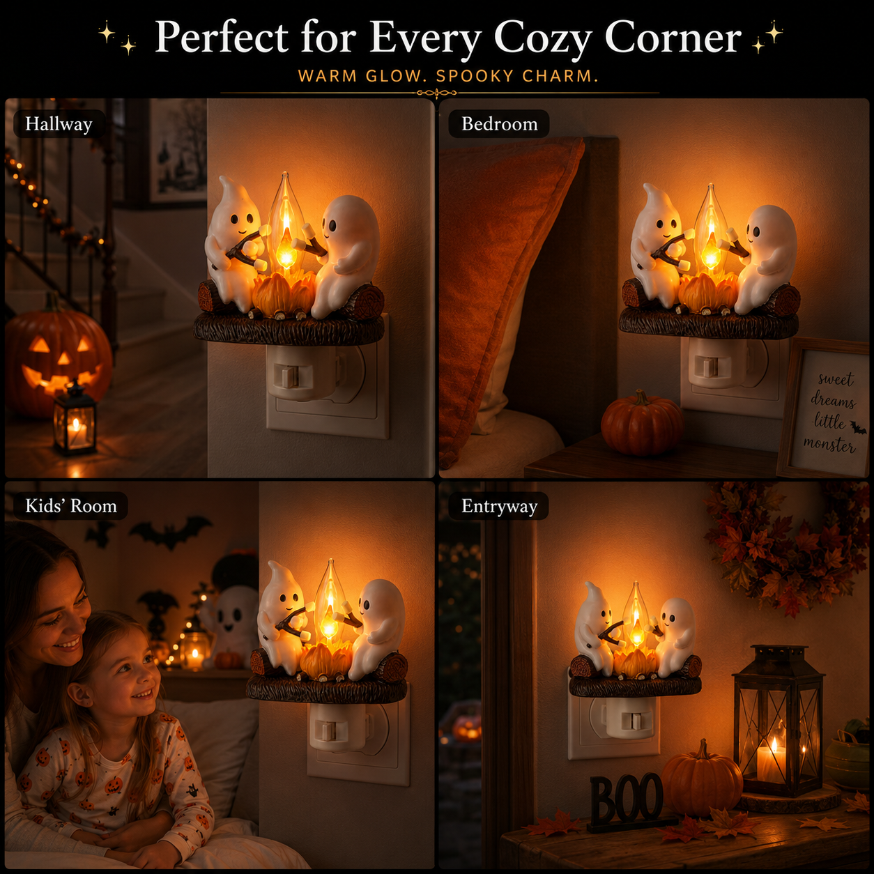Ghost Campfire LED Night Light
