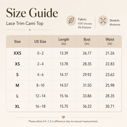 Classic Lace-Trim Camisole