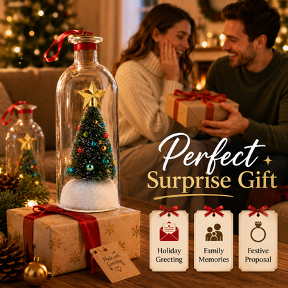 Recordable Christmas Tree Message in a Bottle