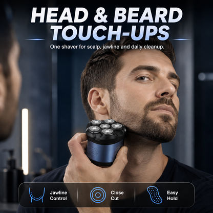 🔥🛠️ 7D Electric Head Shaver for Bald Men – Wet & Dry with Magnetic Detachable Head