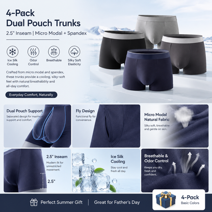 father-s-day-gift-summer-essential-men-s-dual-pouch-ice-silk-trunks-4pcs-2551