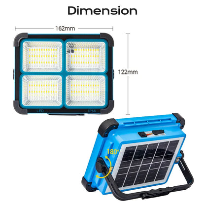 ☀️ Solar Rechargeable Heavy-Duty LED Work Light