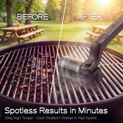 Drayvorx Cordless Electric Grill Brush & BBQ Cleaner Set