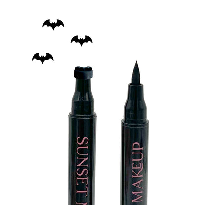 2-in-1 Bat Design Stamp & Precision Liner Pen