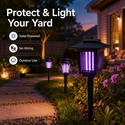 Solar Mosquito Zapper Light & Garden Stake Lamp