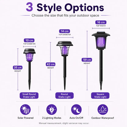 Solar Mosquito Zapper Light & Garden Stake Lamp