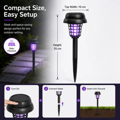 Solar Mosquito Zapper Light & Garden Stake Lamp
