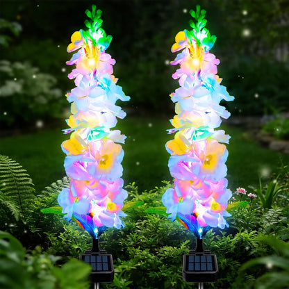 Upgraded Delphinium Solar Outdoor Garden Lights