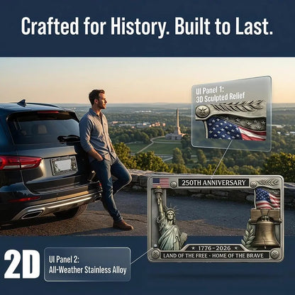 250th Anniversary Commemorative American License Plate Frame