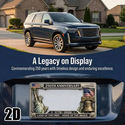 250th Anniversary Commemorative American License Plate Frame