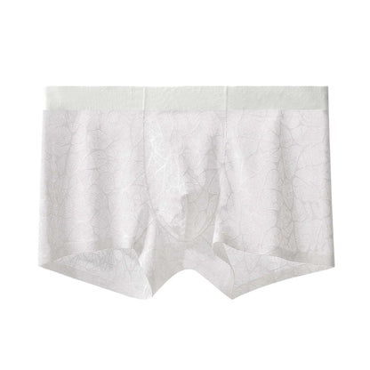 Men's Leopard Lace Ice Silk Boxer Briefs (4-Pack) 🐆✨