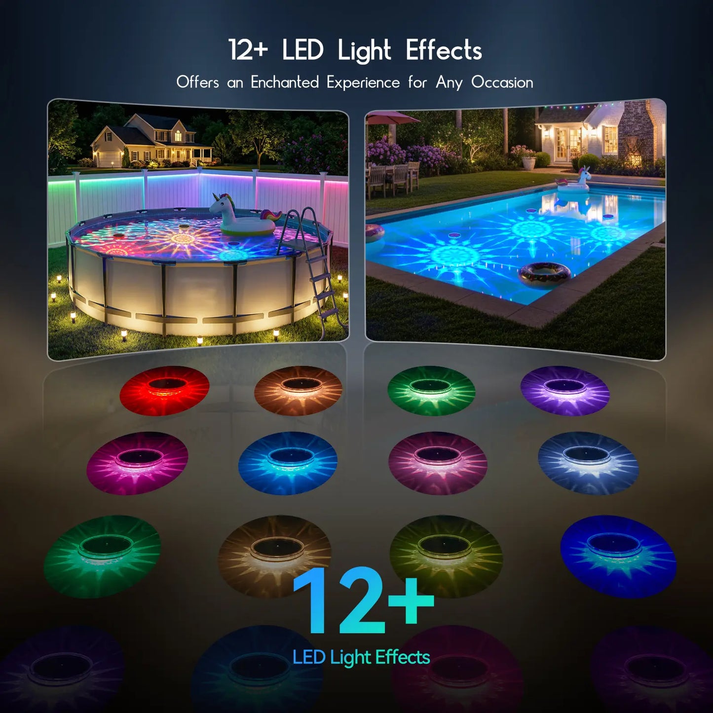 Solar Floating RGB Pool Lights ☀️🏊‍♂️