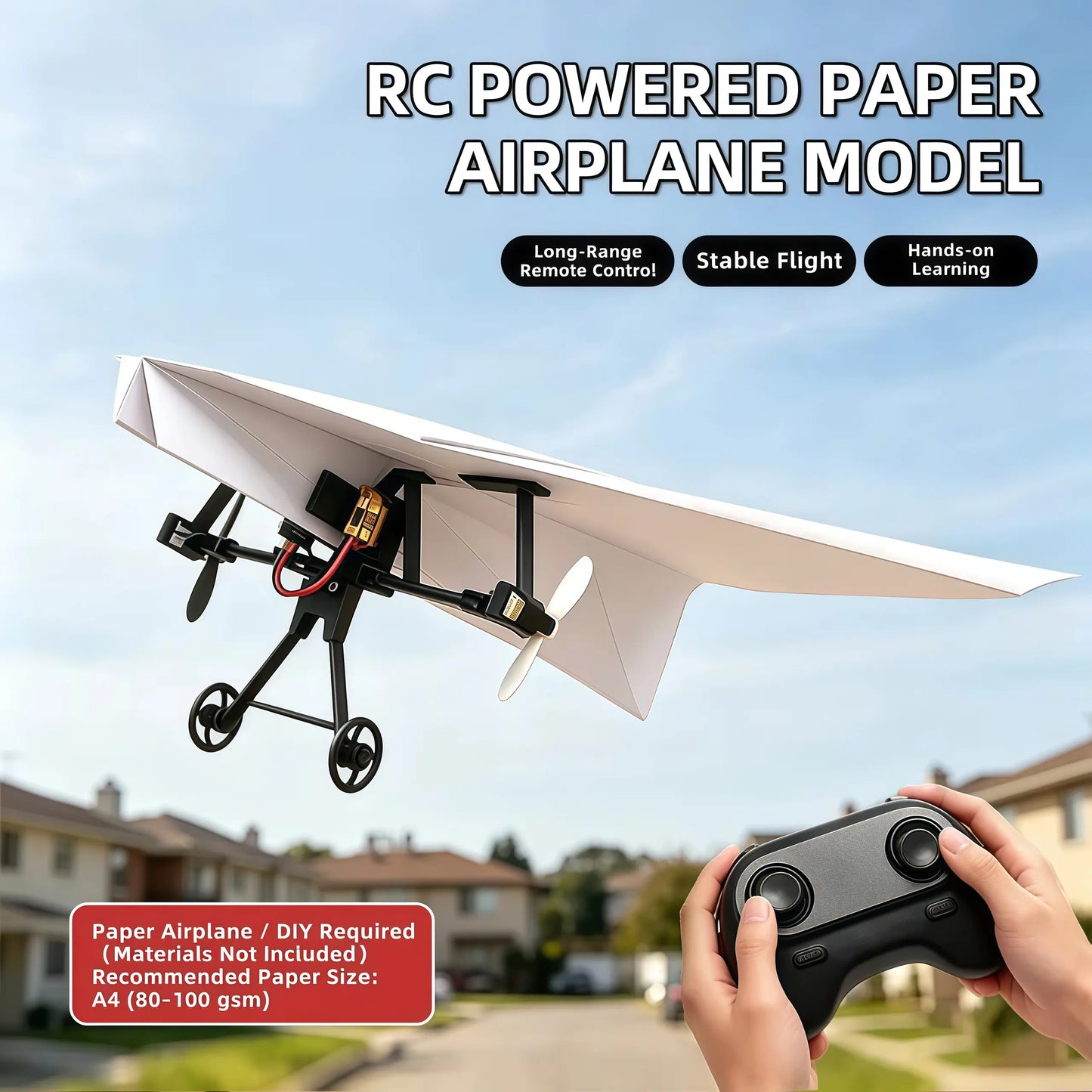 ✈️ Remote Control Paper Airplane Kit