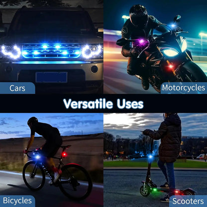 🚨 Remote Wireless RGB LED Strobe Light