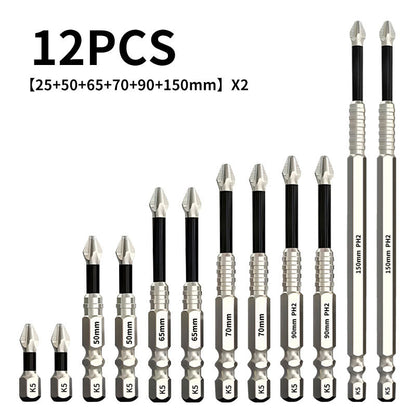 🪛 PH2 Magnetic Impact-Resistant Screwdriver Bit Set