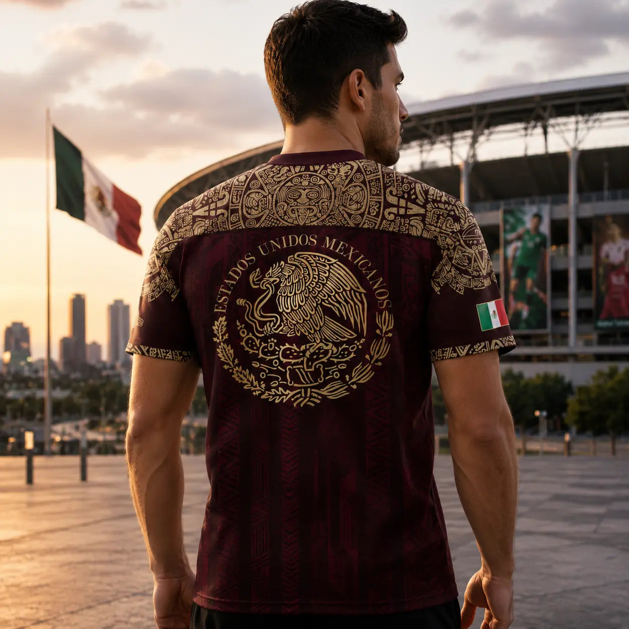 ⚽️ Mexico Aztec Eagle & Serpent Soccer Jersey