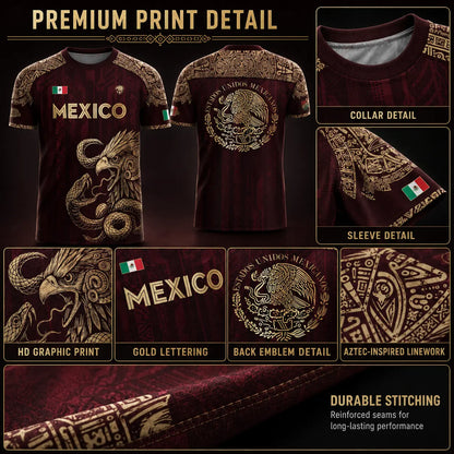 ⚽️ Mexico Aztec Eagle & Serpent Soccer Jersey