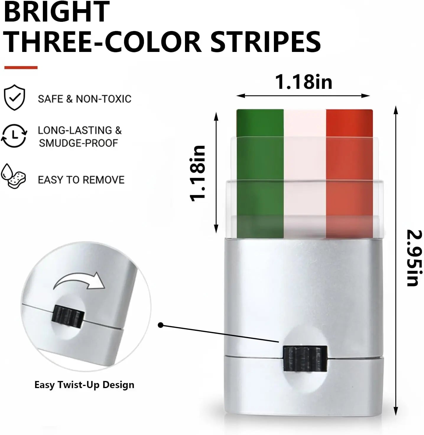 🇲🇽 Mexico Flag Face Paint Stick