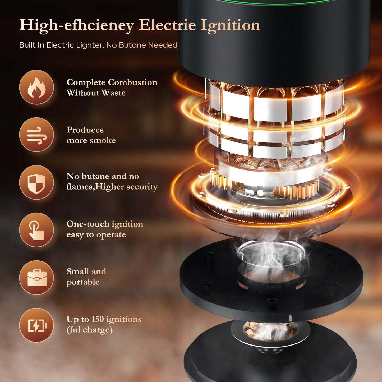 🥃 Electric Whiskey Smoker Kit
