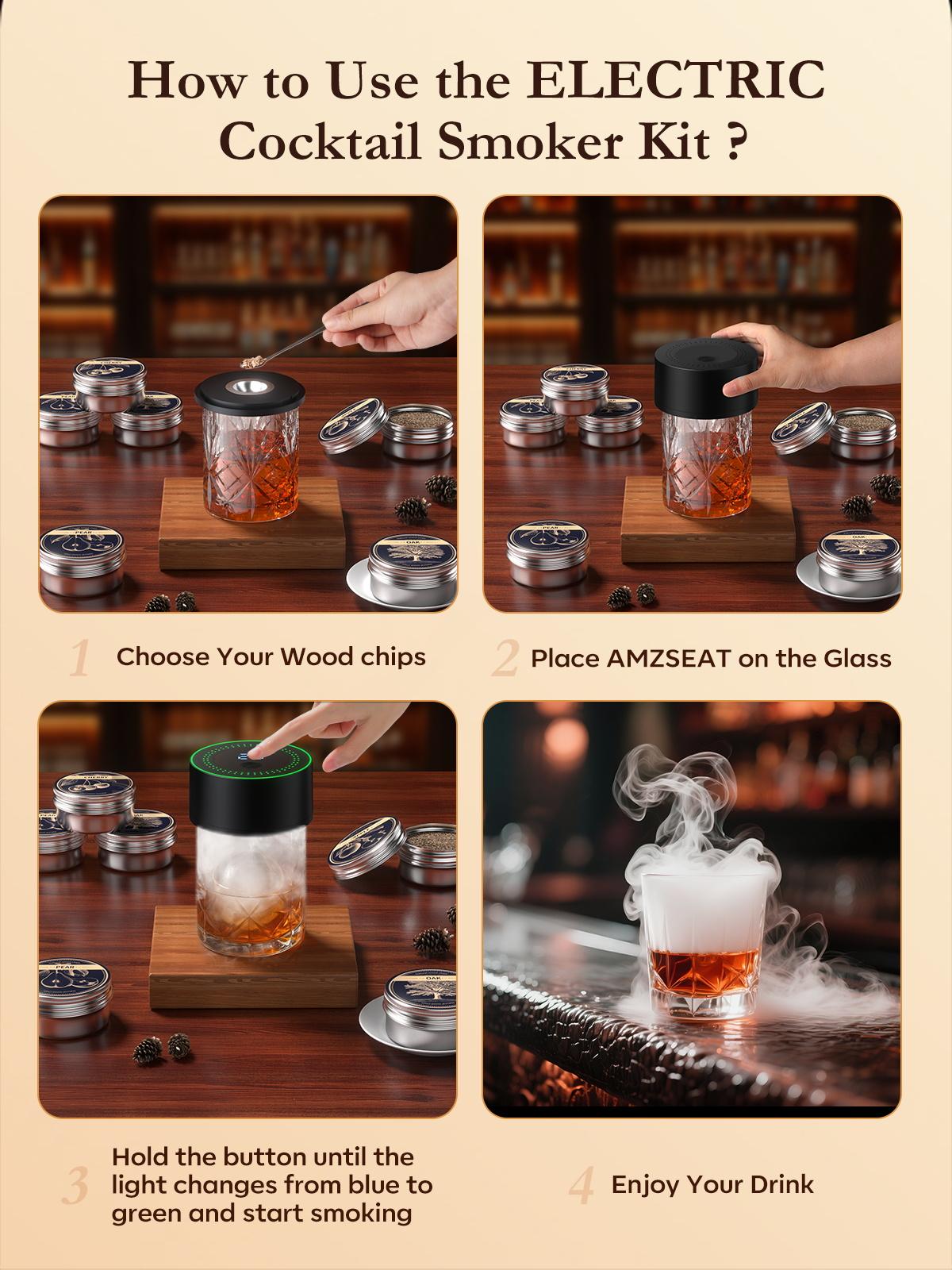 🥃 Electric Whiskey Smoker Kit