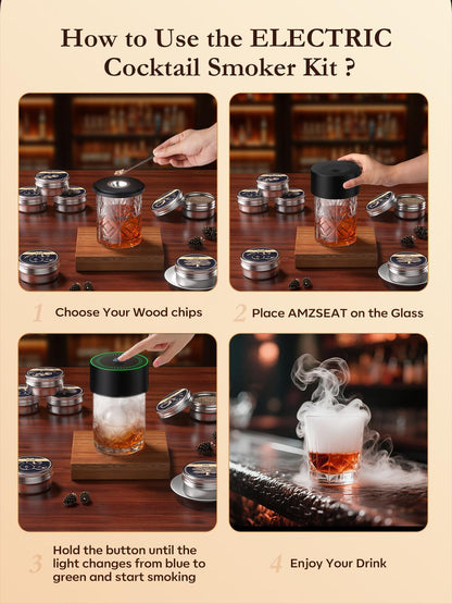 🥃 Electric Whiskey Smoker Kit
