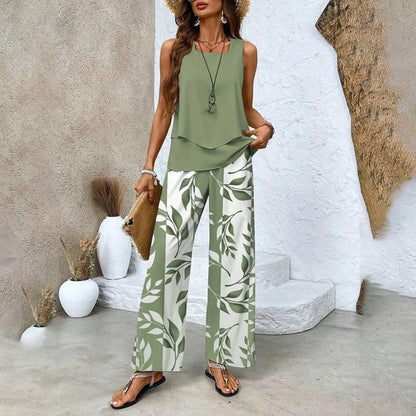 🌸 Boho Floral Two-Piece Vacation Set