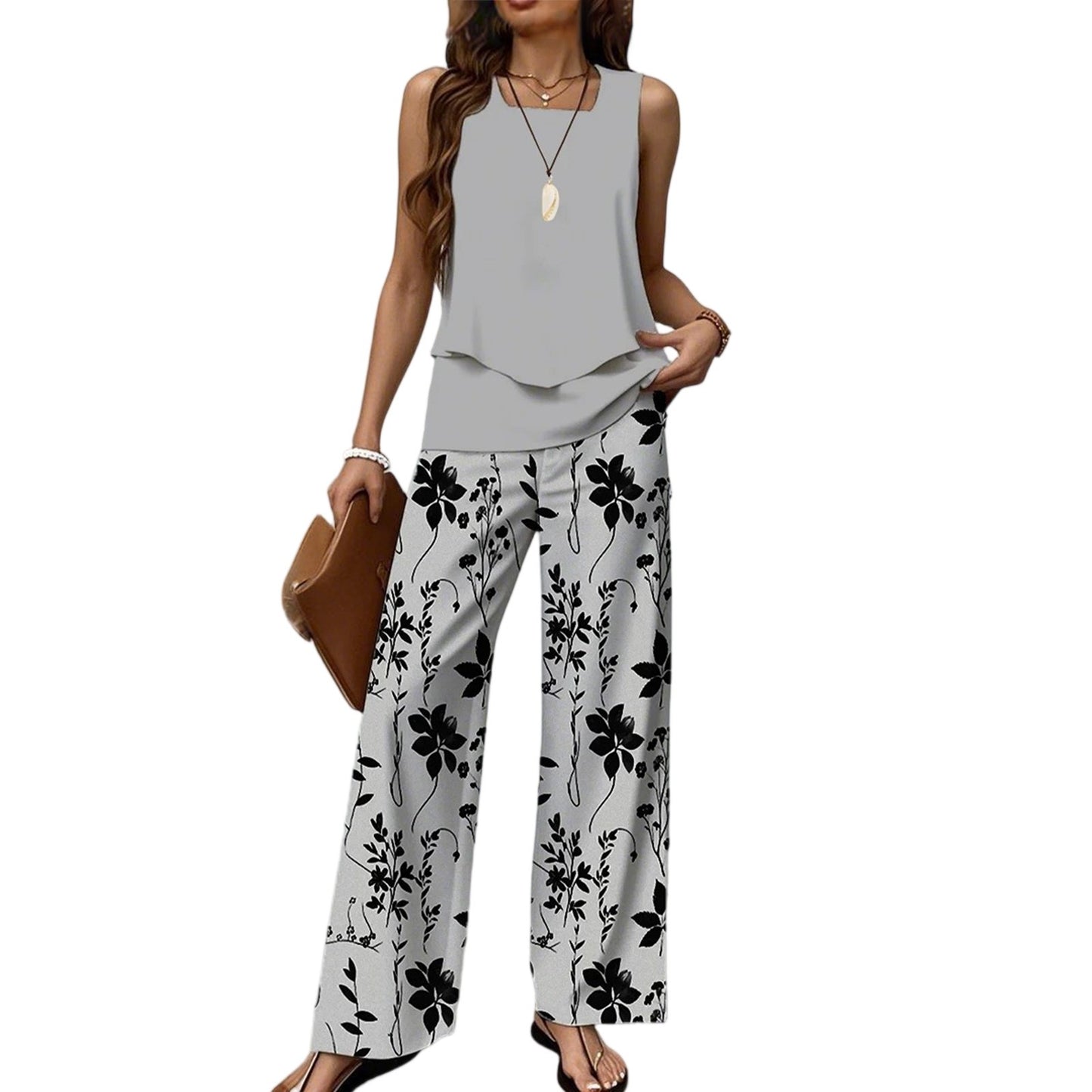 🌸 Boho Floral Two-Piece Vacation Set