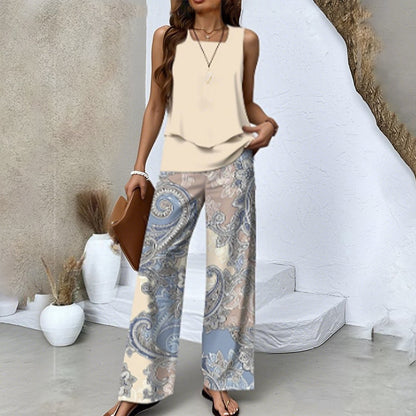 🌸 Boho Floral Two-Piece Vacation Set