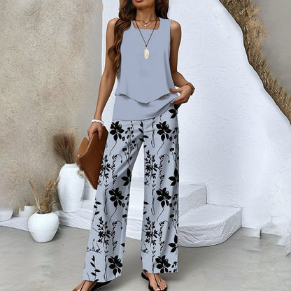 🌸 Boho Floral Two-Piece Vacation Set
