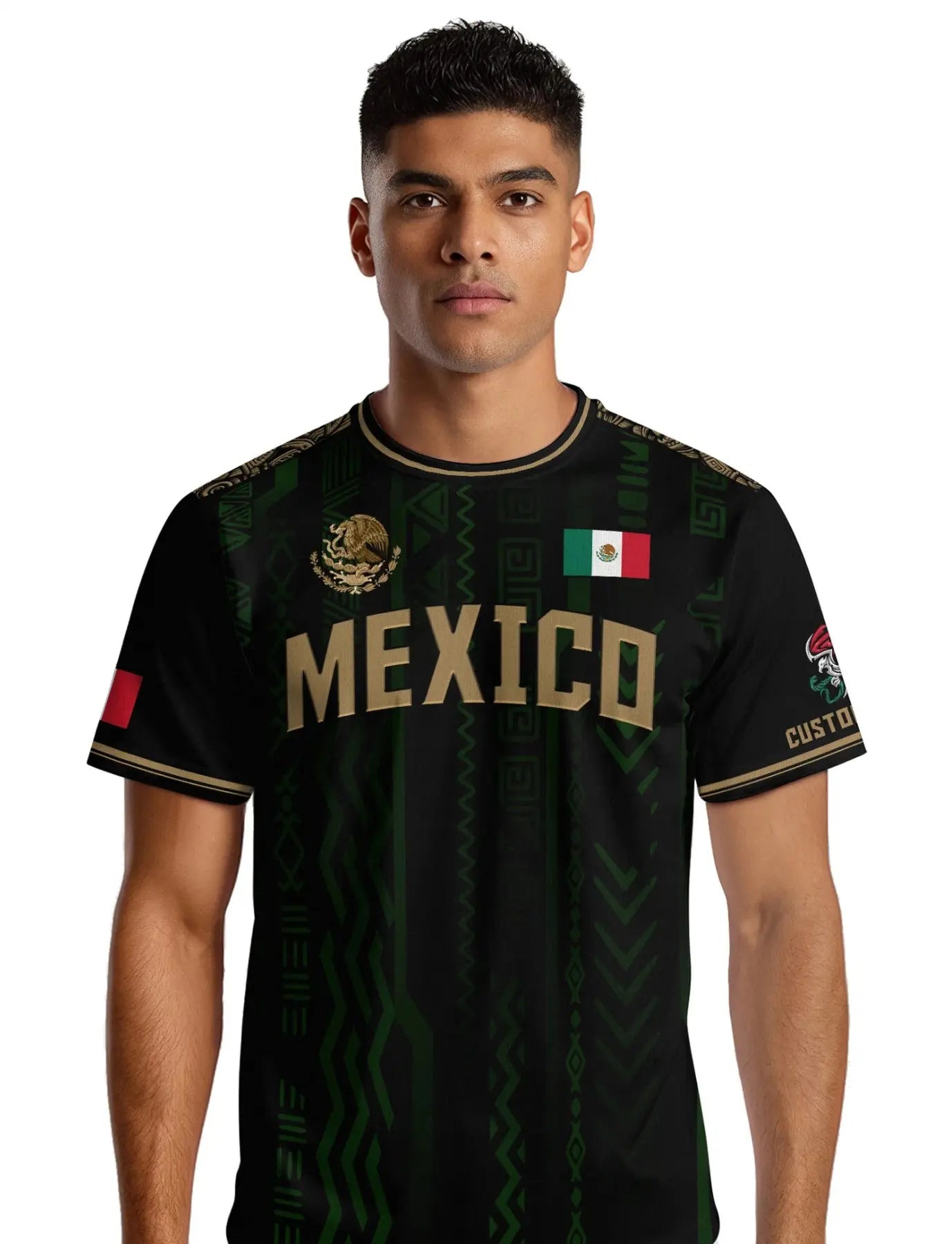 ⚽ Aztec-Inspired Long Sleeve Soccer Jersey