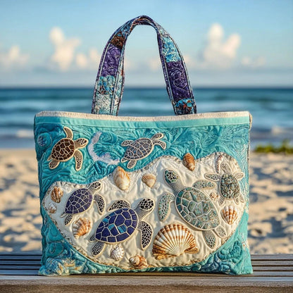 🐢 Turtle Haven Handmade Tote Bag