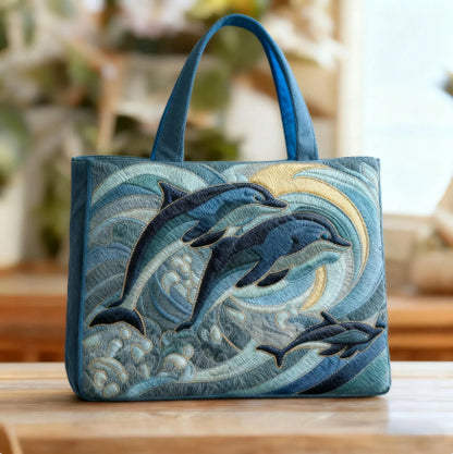 🐢 Turtle Haven Handmade Tote Bag