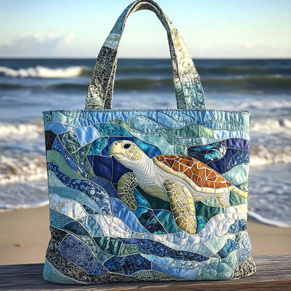 🐢 Turtle Haven Handmade Tote Bag