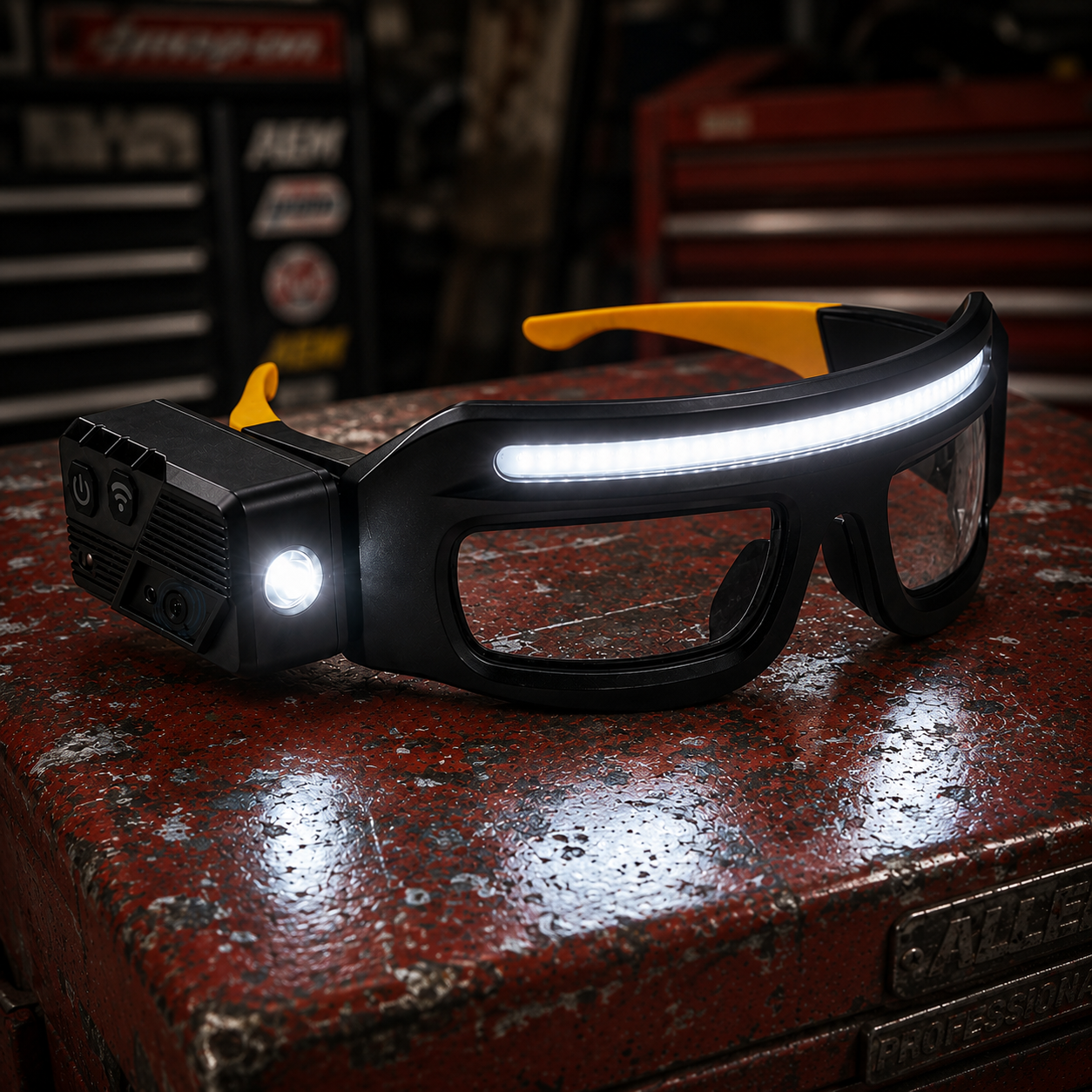 LED Headlight Glasses