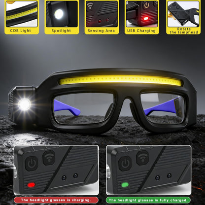 LED Headlight Glasses