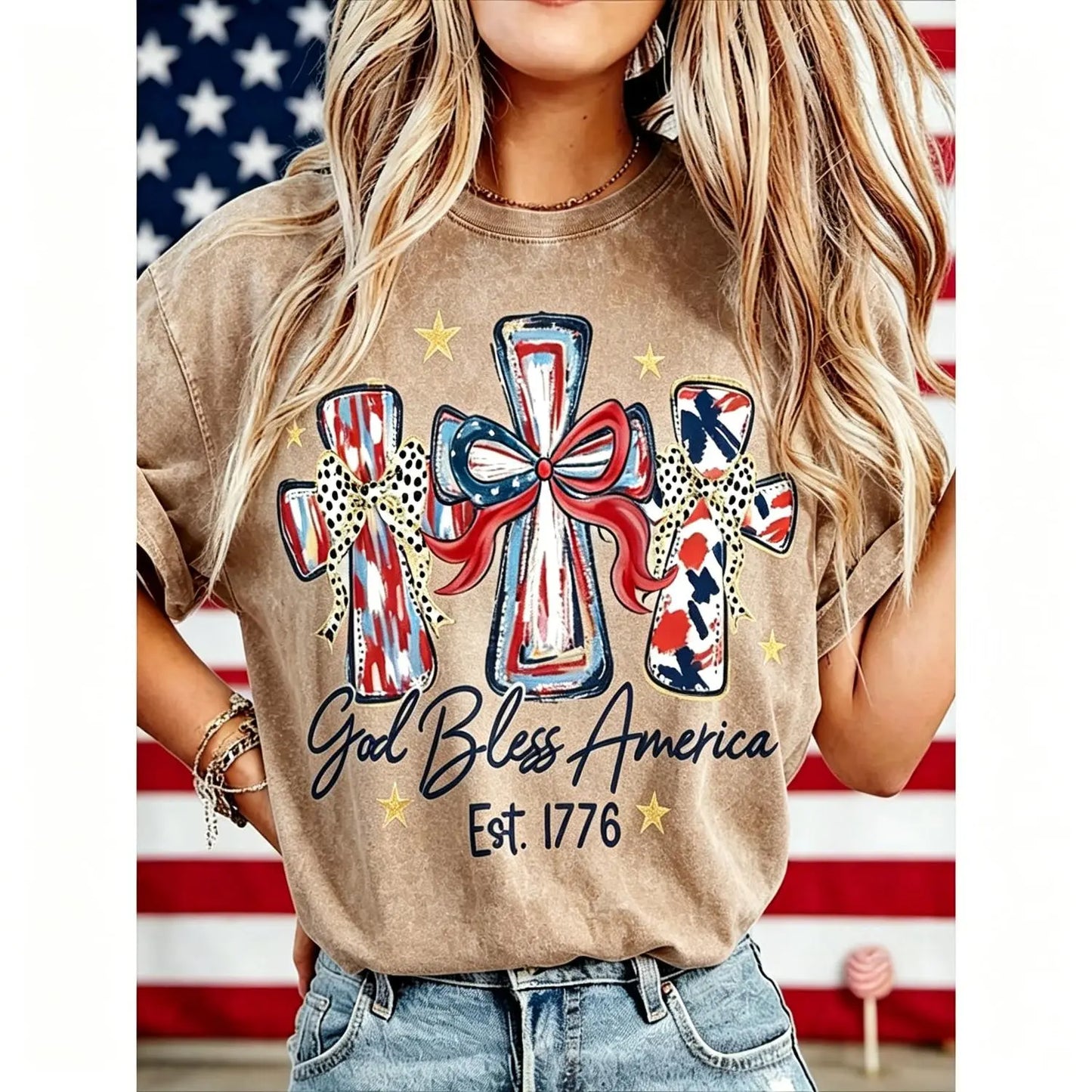 God Bless America USA 250th Anniversary T-Shirt