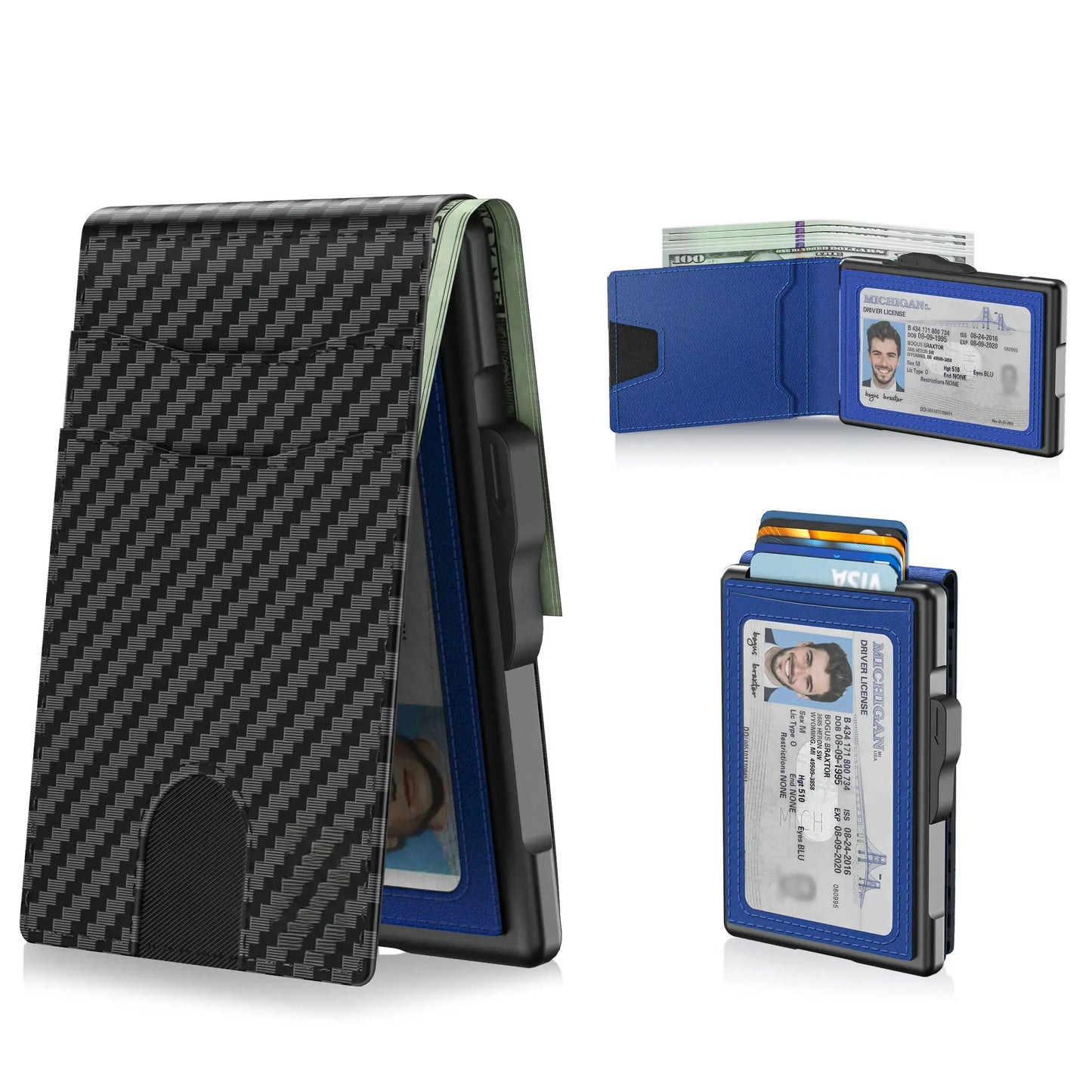 Minimalist Aluminum Pop-Up Wallet for Men