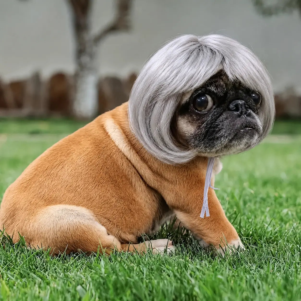 Cute Short Hair Pet Wig Headband