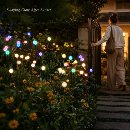 Solar Powered Firefly Swaying Garden Lights