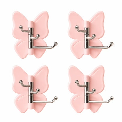 Rotating Butterfly Corner Wall Hooks