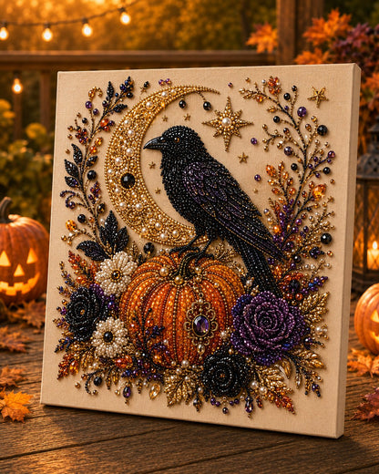 Halloween Pumpkin & Ghost Pearl Art DIY Kit