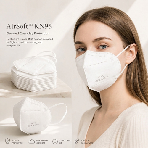 AirSoft™ KN95🛡️5-layer Breathable Design