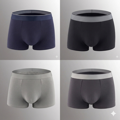 father-s-day-gift-summer-essential-men-s-dual-pouch-ice-silk-trunks-4pcs-2551