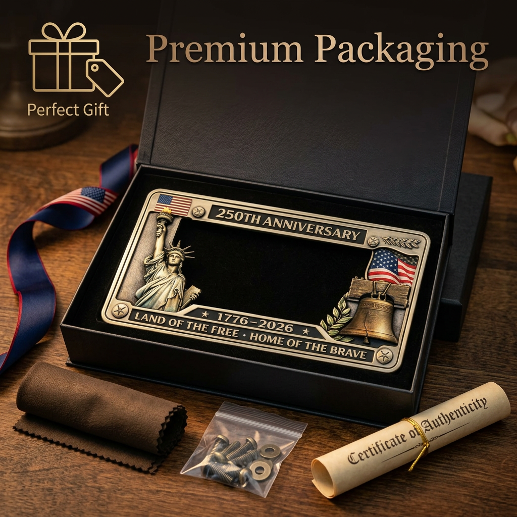 250th Anniversary Commemorative American License Plate Frame
