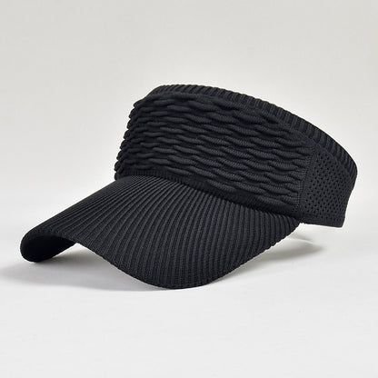 Women's Open-Top Knit Sun Visor Hat