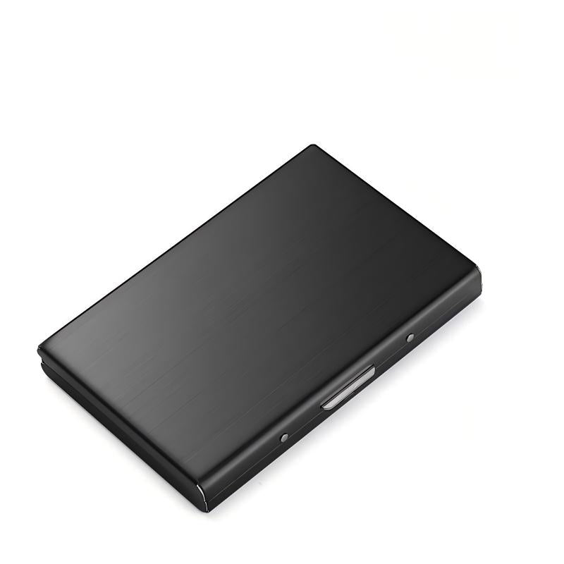 🔒 Slim Metal Card Holder – RFID Blocking with Pop-Up Card Access