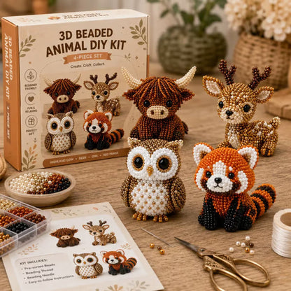💀 Cute Portable 3D Beaded Skeleton DIY Kit
