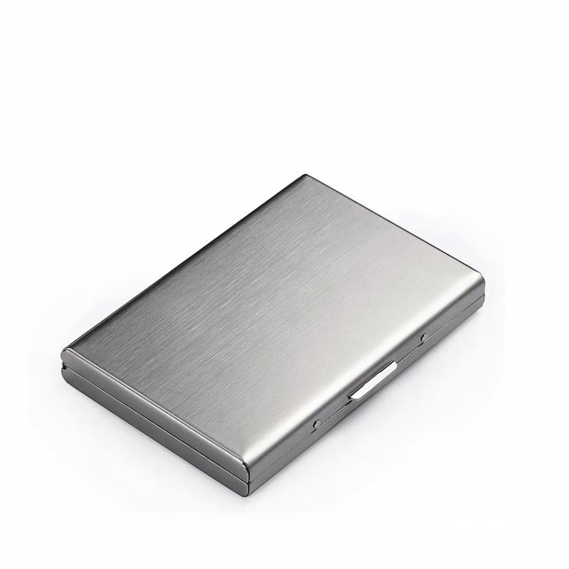 🔒 Slim Metal Card Holder – RFID Blocking with Pop-Up Card Access